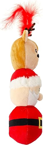 Miniatura 2 de Giftable World Juguete de peluche navideño para mascotas, divertido para diseños navideños, juguete de juego para gatos (torre de Navidad de 9