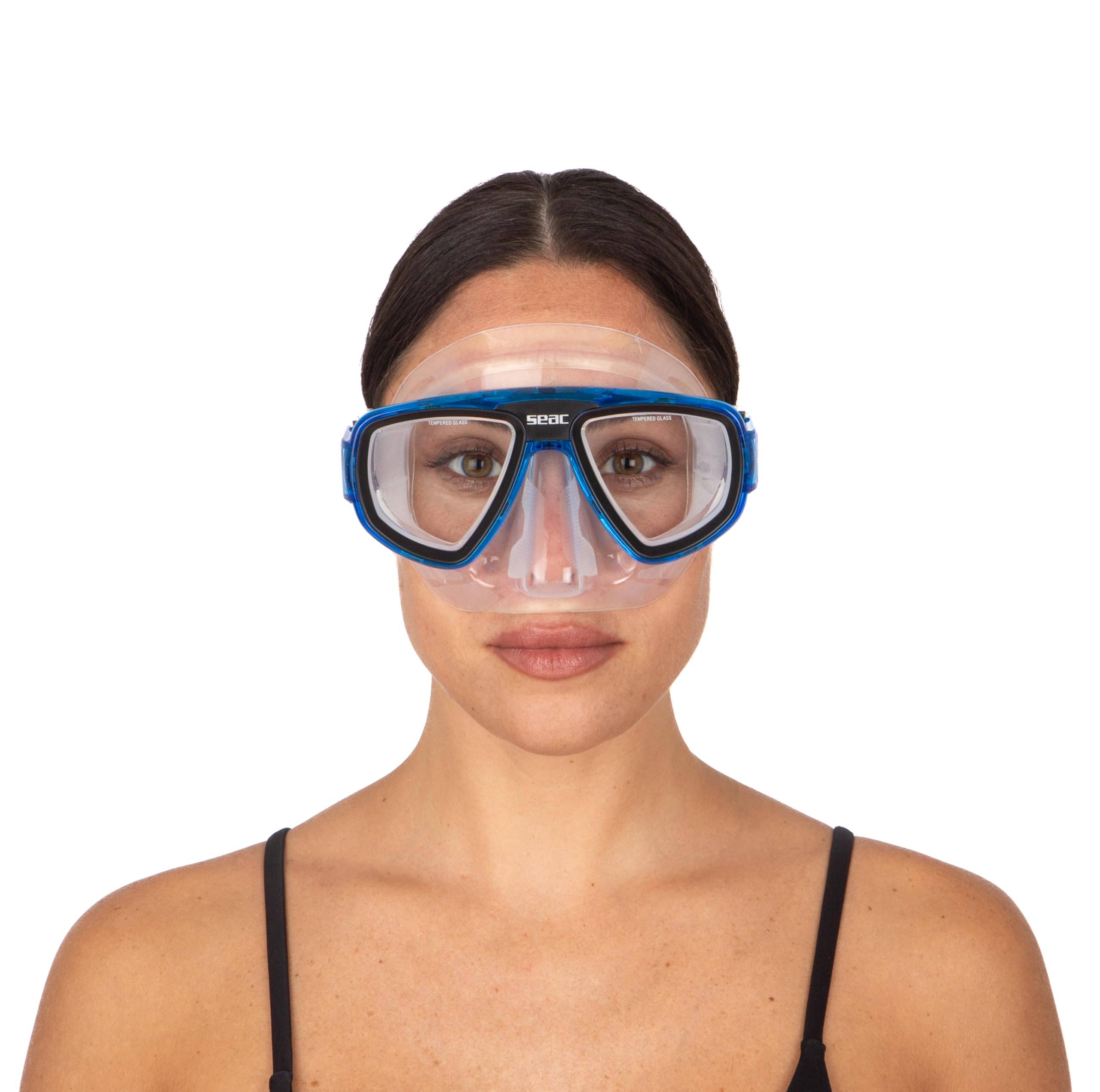 SEAC Set bis Extreme Dry - Set de Silicona para Buceo y Snorkel con Máscara y Snorkel con Sistema Dry Top y Válvula de Purga Unisex Adulto