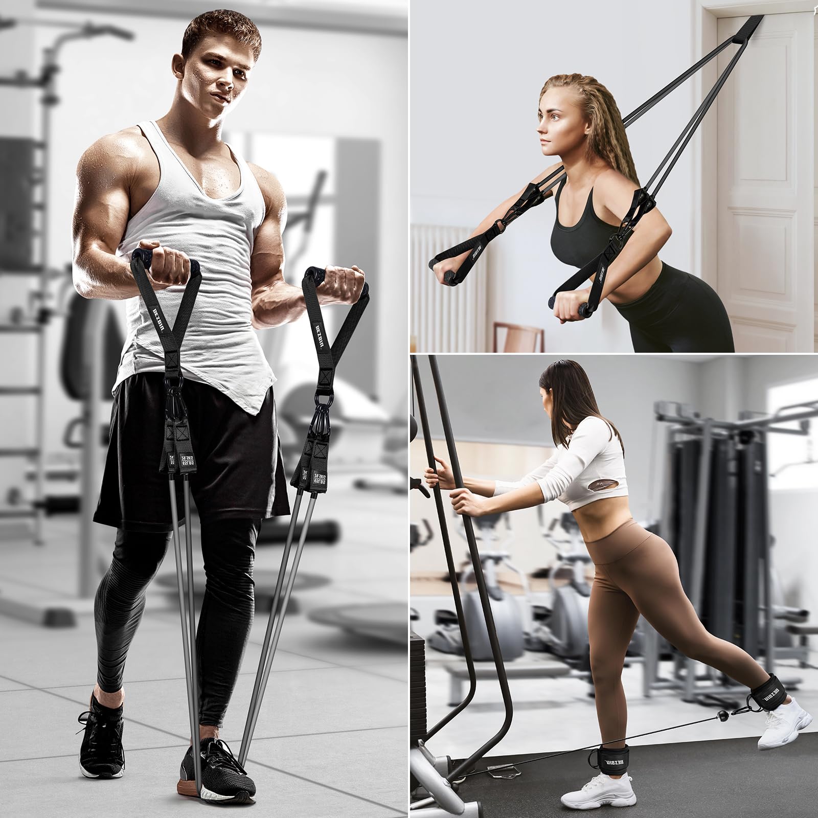 Heavy Resistance Bands For Working Out, 420LBS Exercise Bands With - View #9
