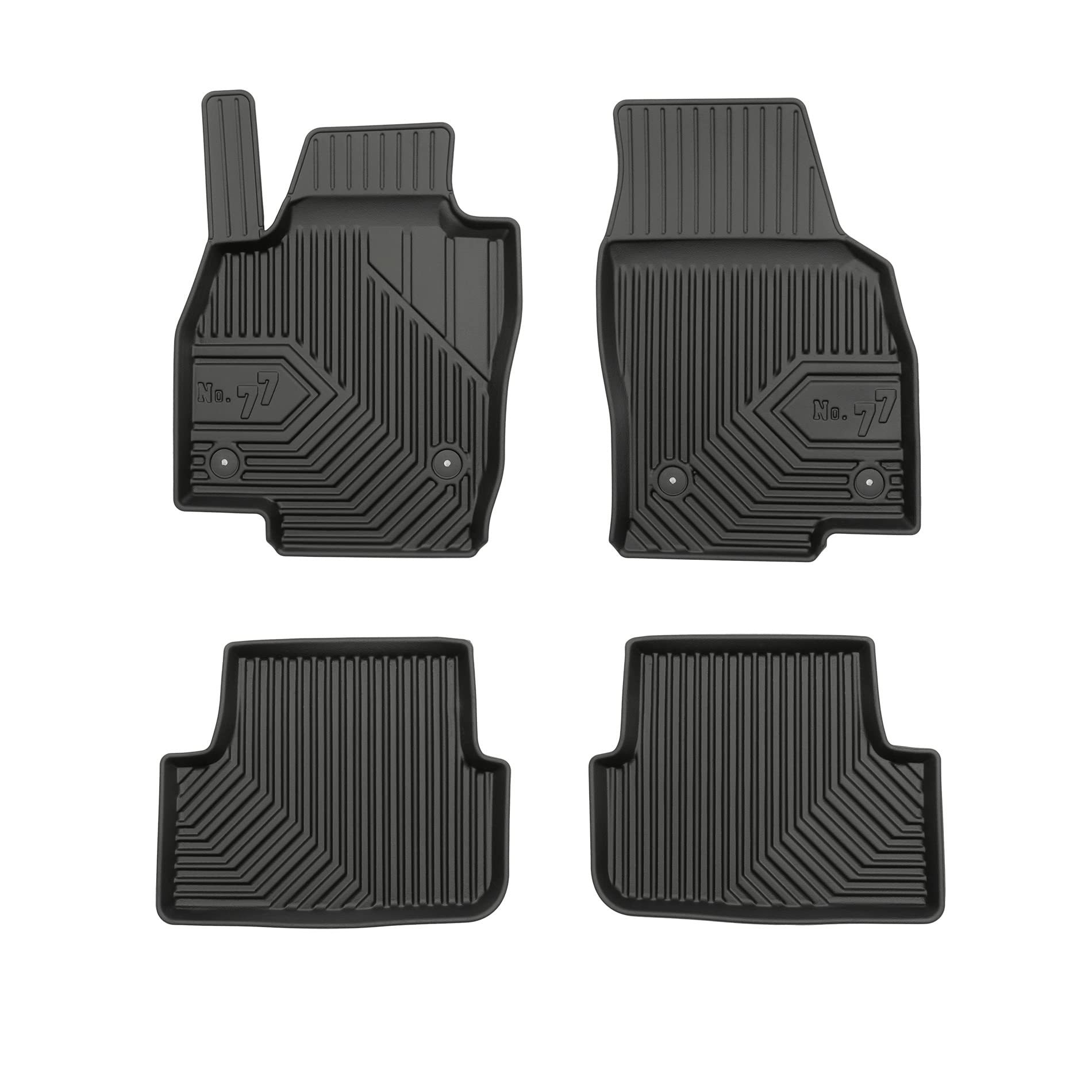 FROGUM No.77 Alfombrillas para Coche Alfombras para Seat Arona Desde 2017, para Seat Ibiza V Desde 2017 | Borde Alto | para Todo el año | Tamaño