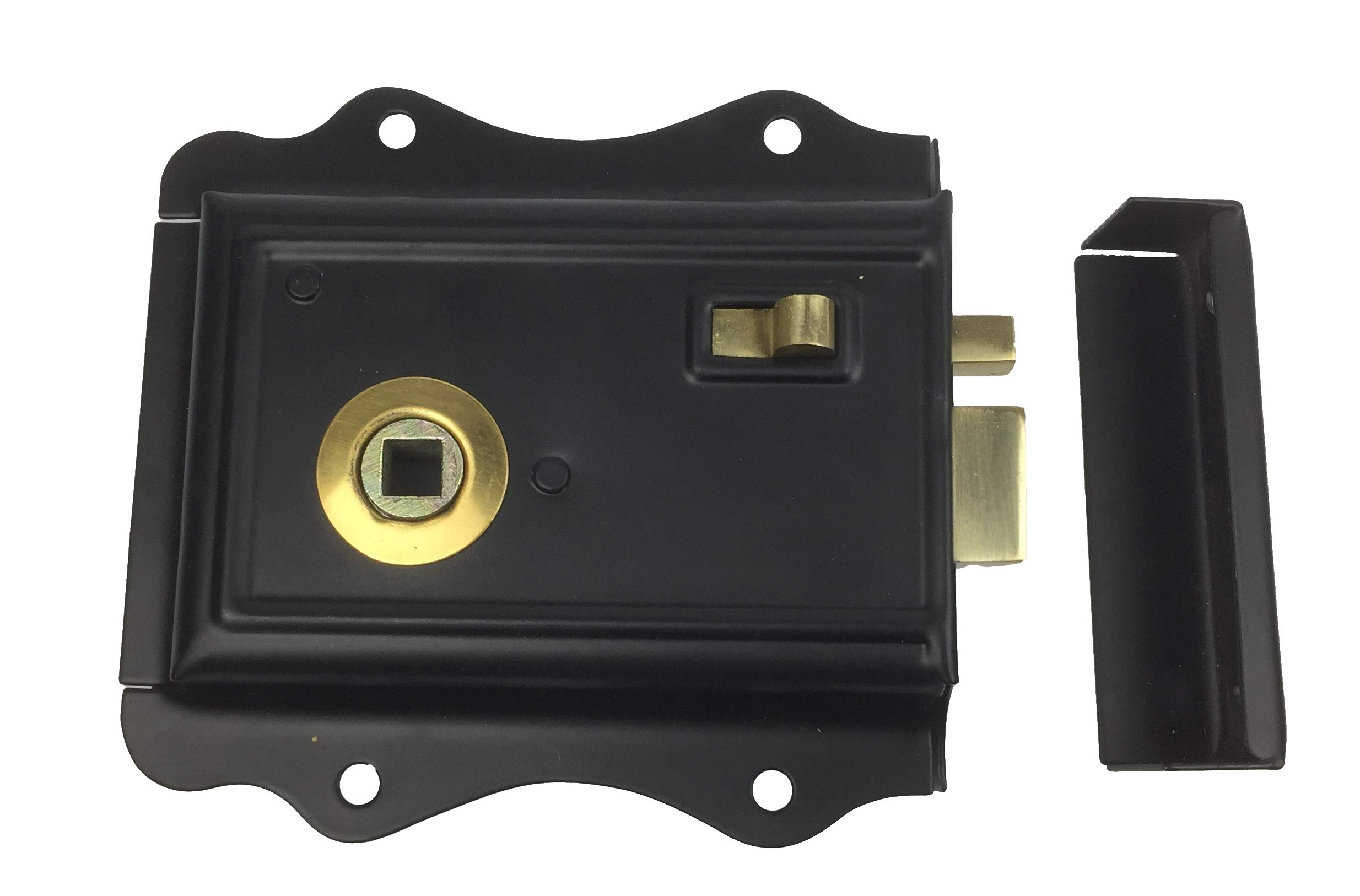 A.b Hardware Brass Polished Vintage Classic Traditional Style Rim Bathroom Bedroom Door Lock Latch