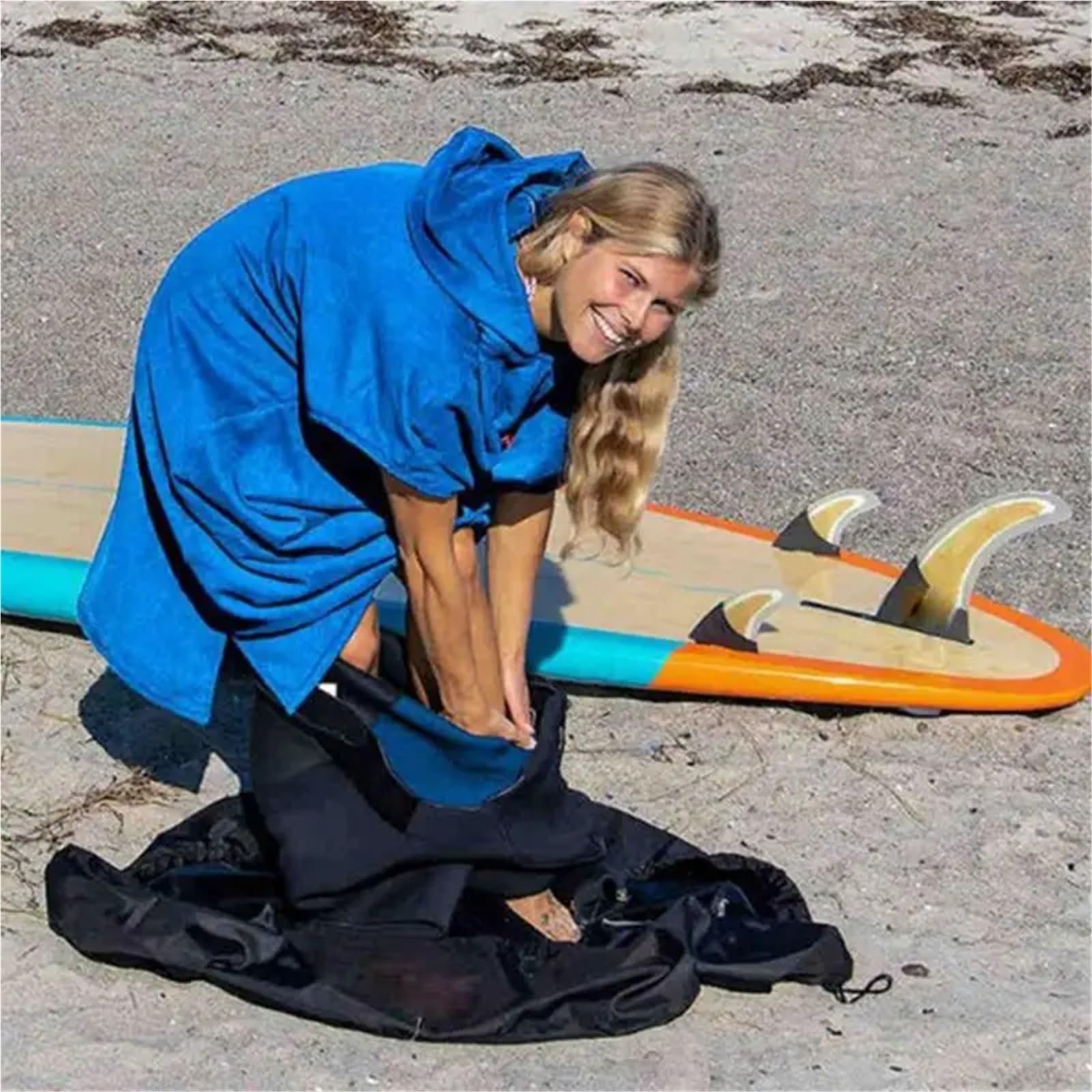 Przenośna mata do przebierania się w kombinezonie Podkładka do przewijania pianki 75 cm wielokolorowa do pływania i surfingu