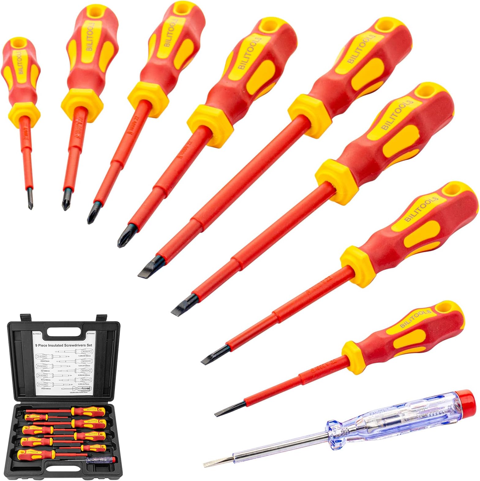 Pittsburgh 6-Piece Screwdriver Set - Magnetic Tip Screwdrivers With Comfort Grip