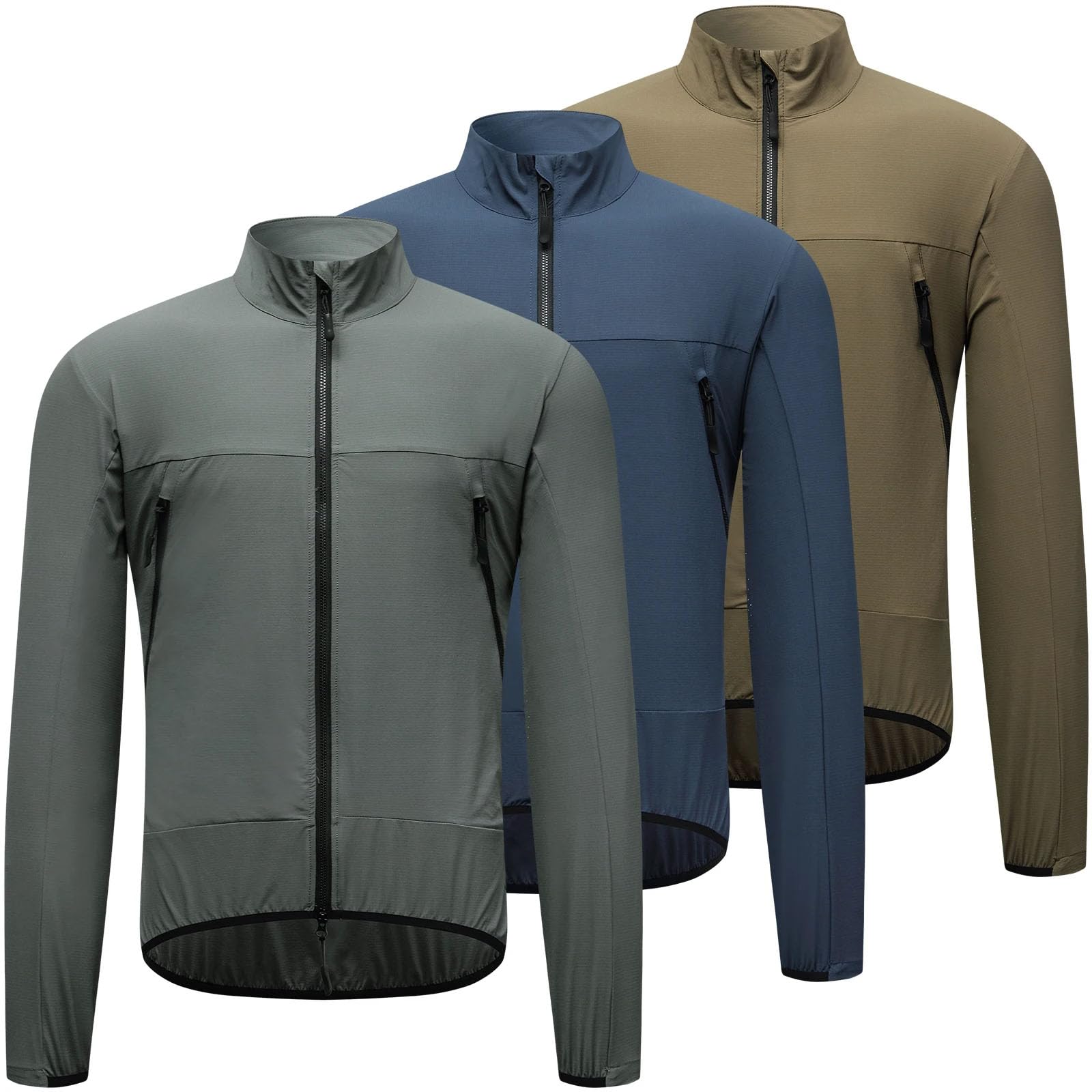 Męska i damska kurtka rowerowa lekka wodoodporna kurtka do biegania MTB odblaskowa kurtka rowerowa oddychająca outdoorowa kurtka softshell letnia kurtka