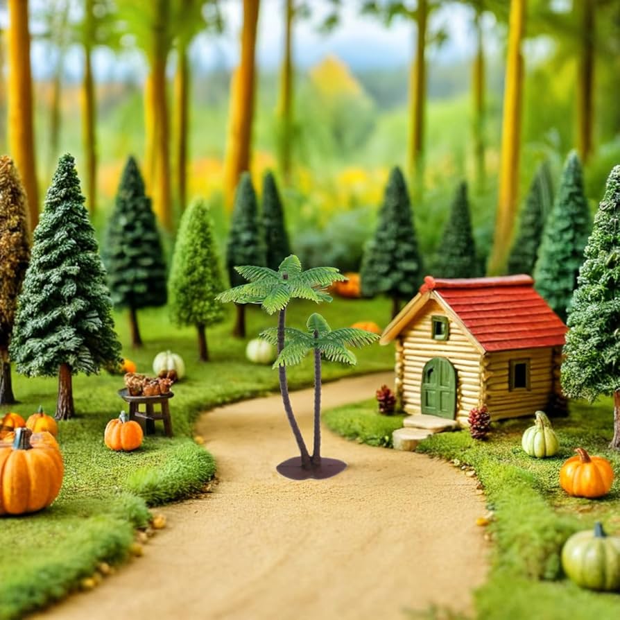 Amazon.co.jp: VILLFUL ヤシの木 オブジェ 12個セット 6.5cm 7cm 13cm