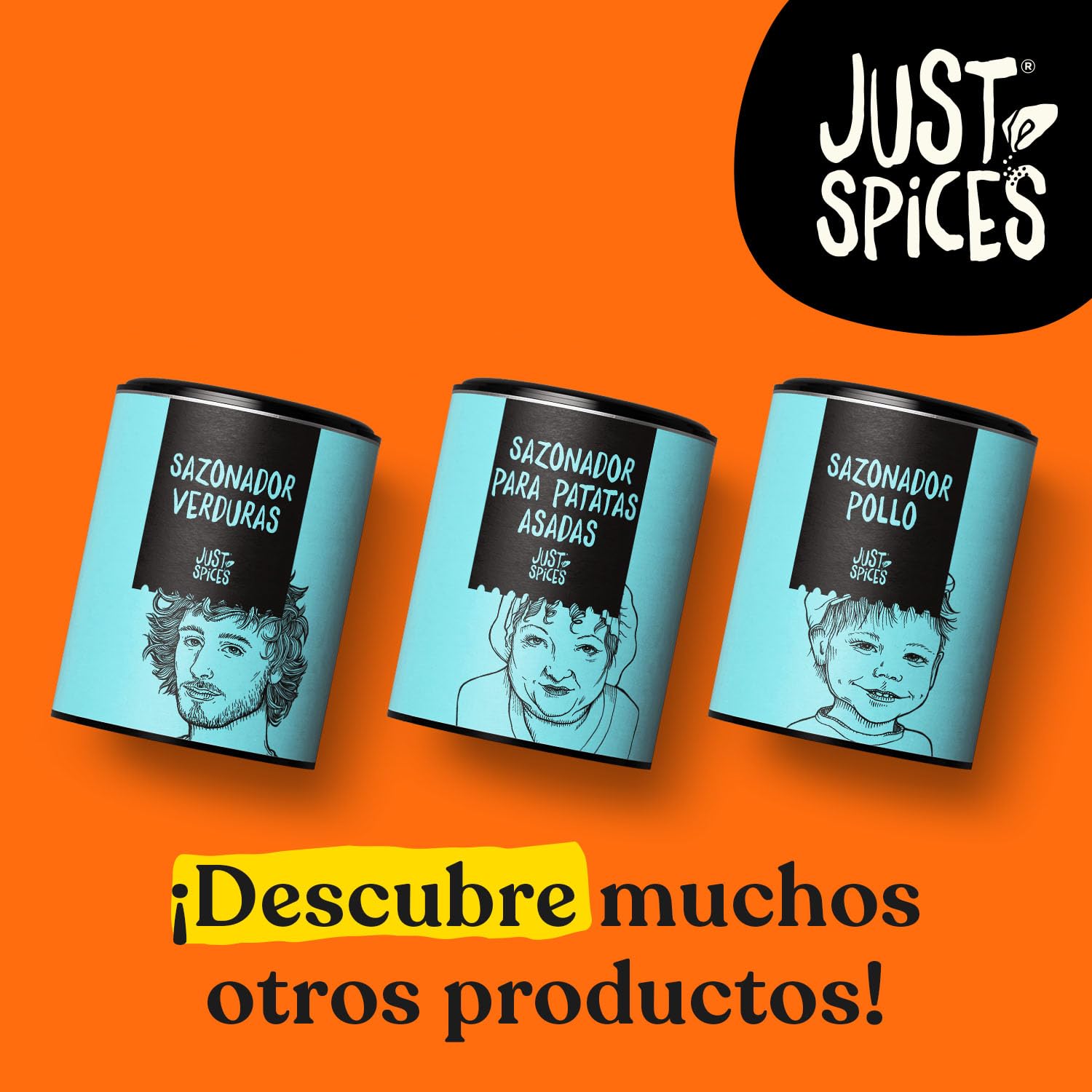 Just Spices Sazonador Pollo, 79 g, Mejora tus platos con pollo en pocos segundos
