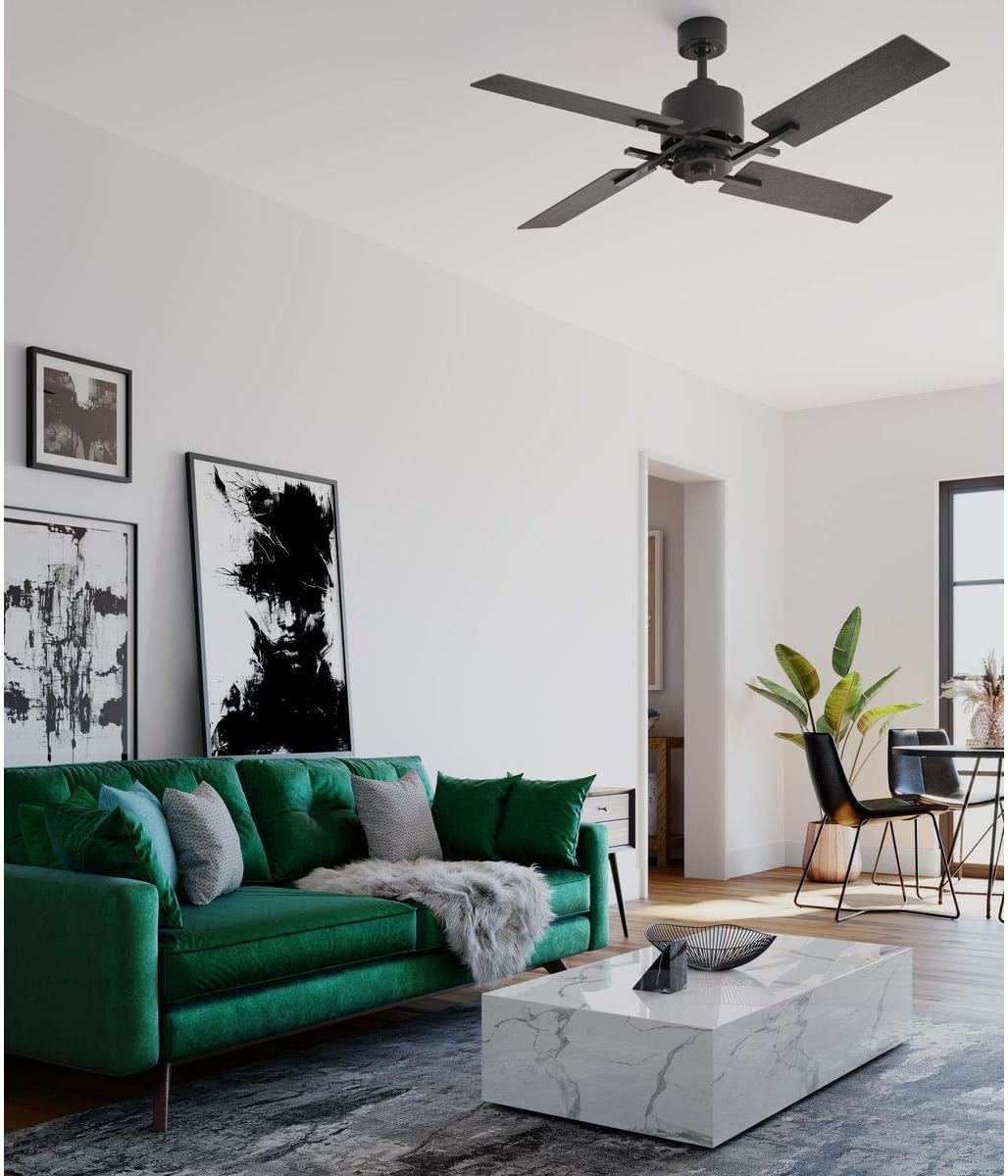 Progress Lighting Bedwin Collection 56" Four-Blade Graphite Ceiling Fan