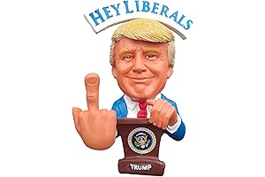 Donald Trump Bobblehead with Bobbling Middle Finger