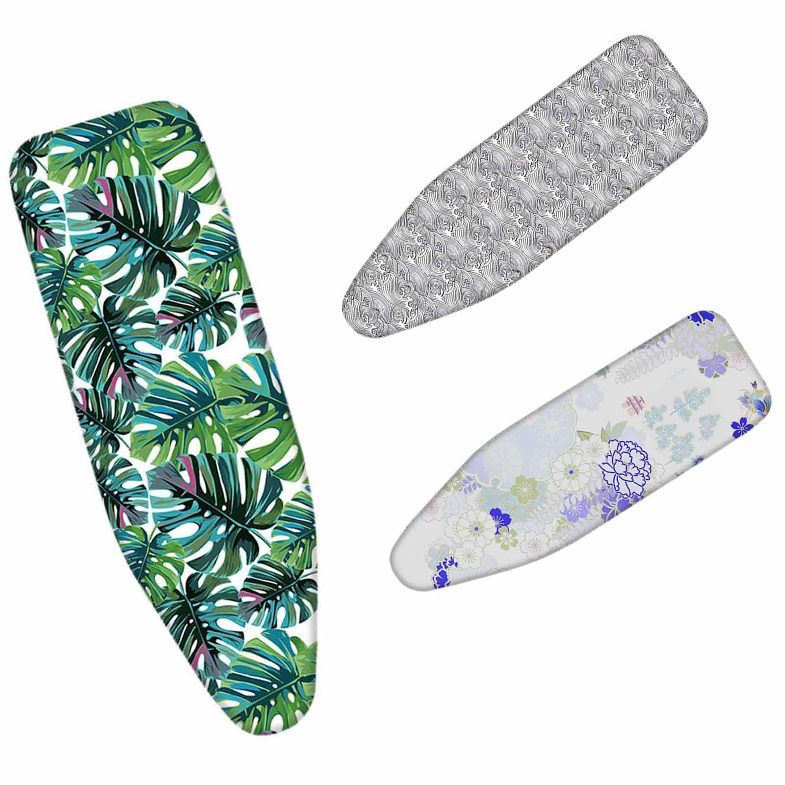 Super Soft Ironing Board Cover And Pad,1ocs,Resist Scorching Ironing Board Cover And Pad,Silicone Coating,Scorch & Stain Resistant, Nose Pocket(Style A,120x38CM)