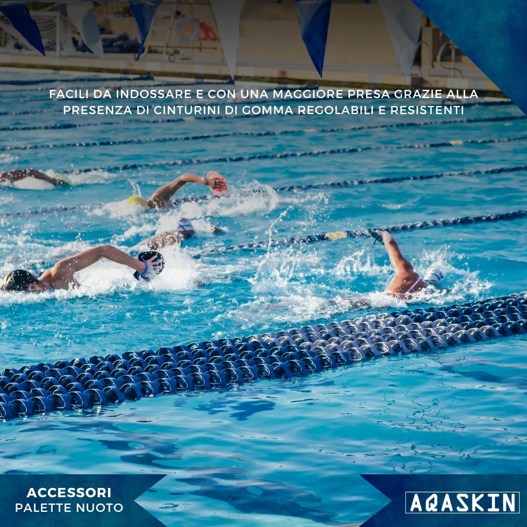 Palette Nuoto Allenamento Resistenti e Leggere – Piscina e Mare – Ideali per Adulti e Ragazzi – Unisex