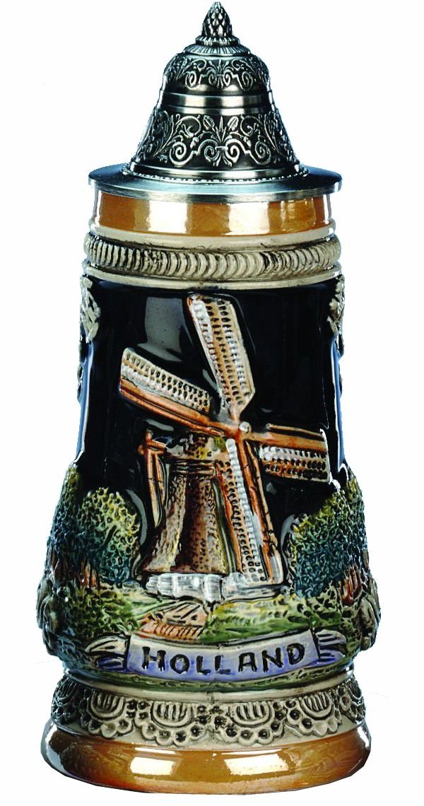 KING Jarra de cerveza alemana Holanda, jarra 0,25 litros KI 305 0,25L Holland