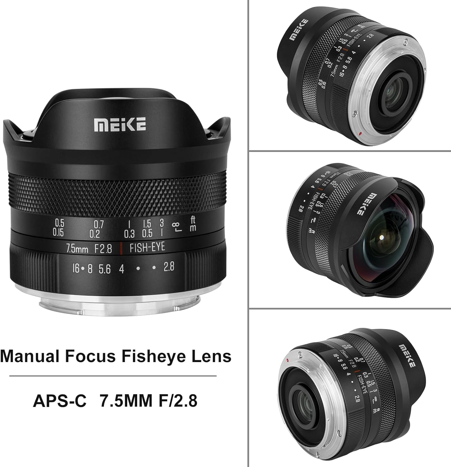 Meike mm RF-Mount Ultra Wide Circular Fisheye Lentes Foco