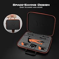 Vista 7 de Cuchillo de filete eléctrico KastKing Speed Demon Pro de iones de litio - Cuchillo de pesca recargable inalámbrico con 4 cuchillas, motor de alto