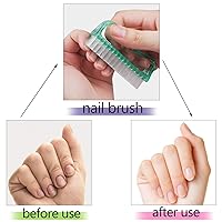 Vista 25 de Cepillo de uñas con agarre de mango, cepillos de limpieza de uñas, herramienta de limpieza de pedicura, cepillo de uñas de los pies, kit