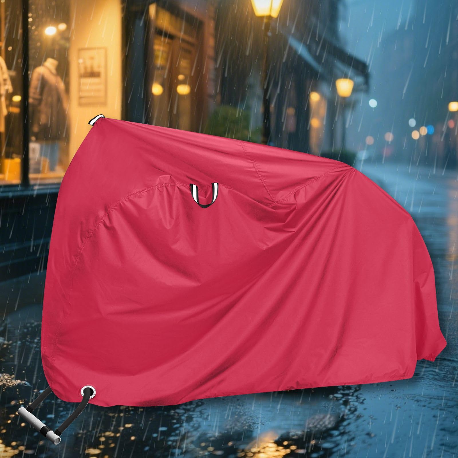 Housse de vélo d'extérieur imperméable avec trous de verrouillage - Protection contre la poussière, la pluie, la neige, les UV - Convient à la plupart des vélos de route Cobertor Para Motocicleta