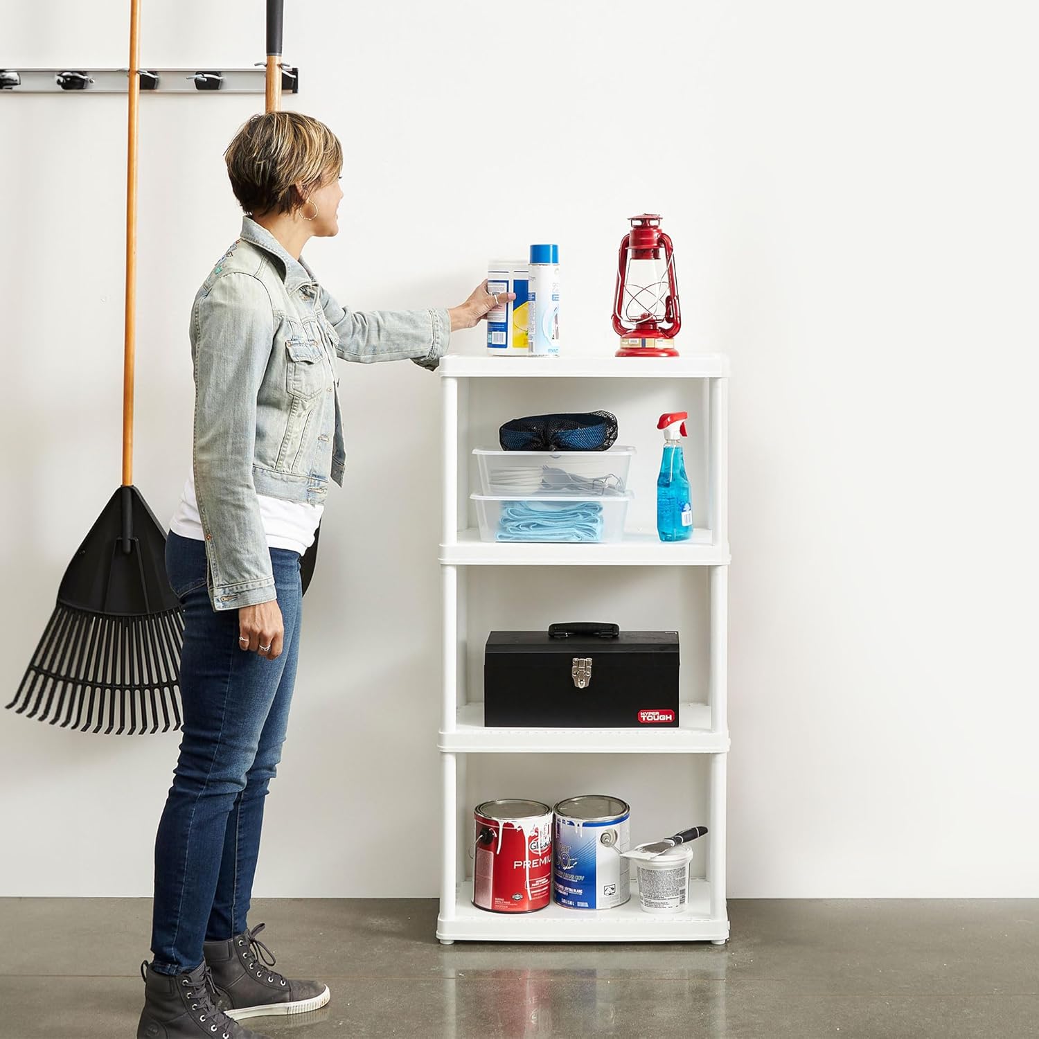 Gracious Living - Contenedor Multiusos De 4 Cajones Para Computadora Y Oficina En Casa Con Tapa Organizadora Para Documentos Y Suministros De Papel De 8.5 X 11 Pulgadas, Color Negro