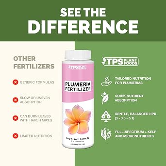 Plumeria Fertilizer Liquid Plant Food for More Blooms & Growth, 8 oz