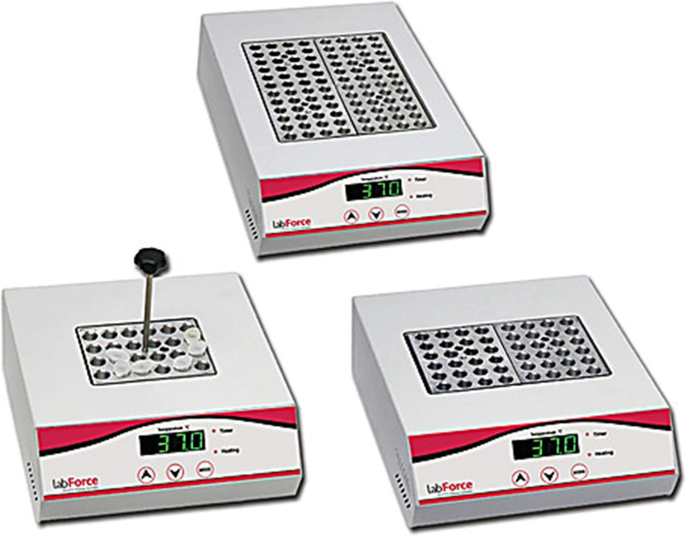 lab Force 1154J43 Digital Dry Bath without Blocks, 4 Position, 230V, 8.7" Width, 14" Length, 3.2" Height