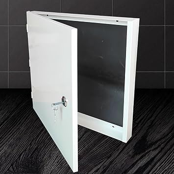 Circuit Breaker Box Cover with Lock, Hide Breaker Box Panel for Decorative Painting, Indoor Electricity Meter Box Cover for Replacement Alarm Cover27cm10 5/8"