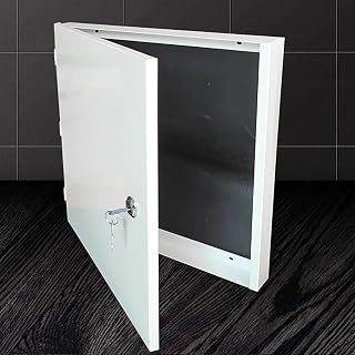 Circuit Breaker Box Cover with Lock - Decorative Indoor Electricity Meter Box Panel for Alarm Cover Replacement
