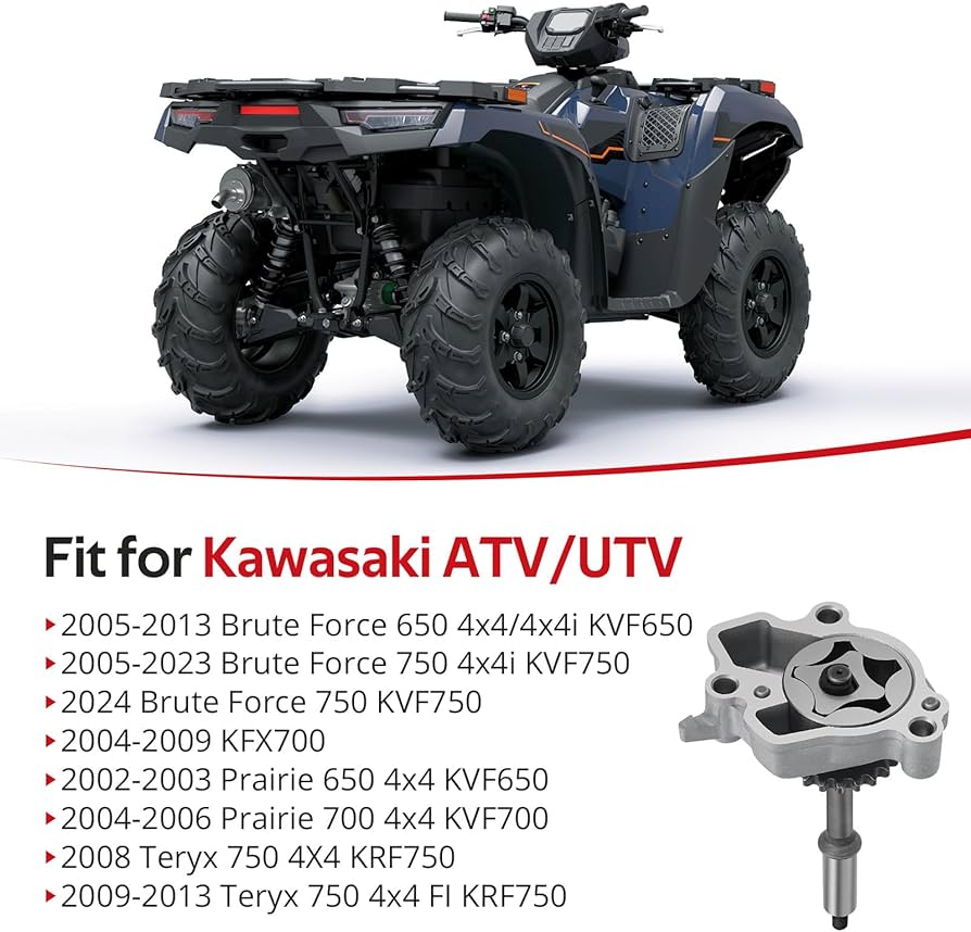 Amazon.com: JAVIK Oil Pump Assembly Fit for Kawasaki Brute Force