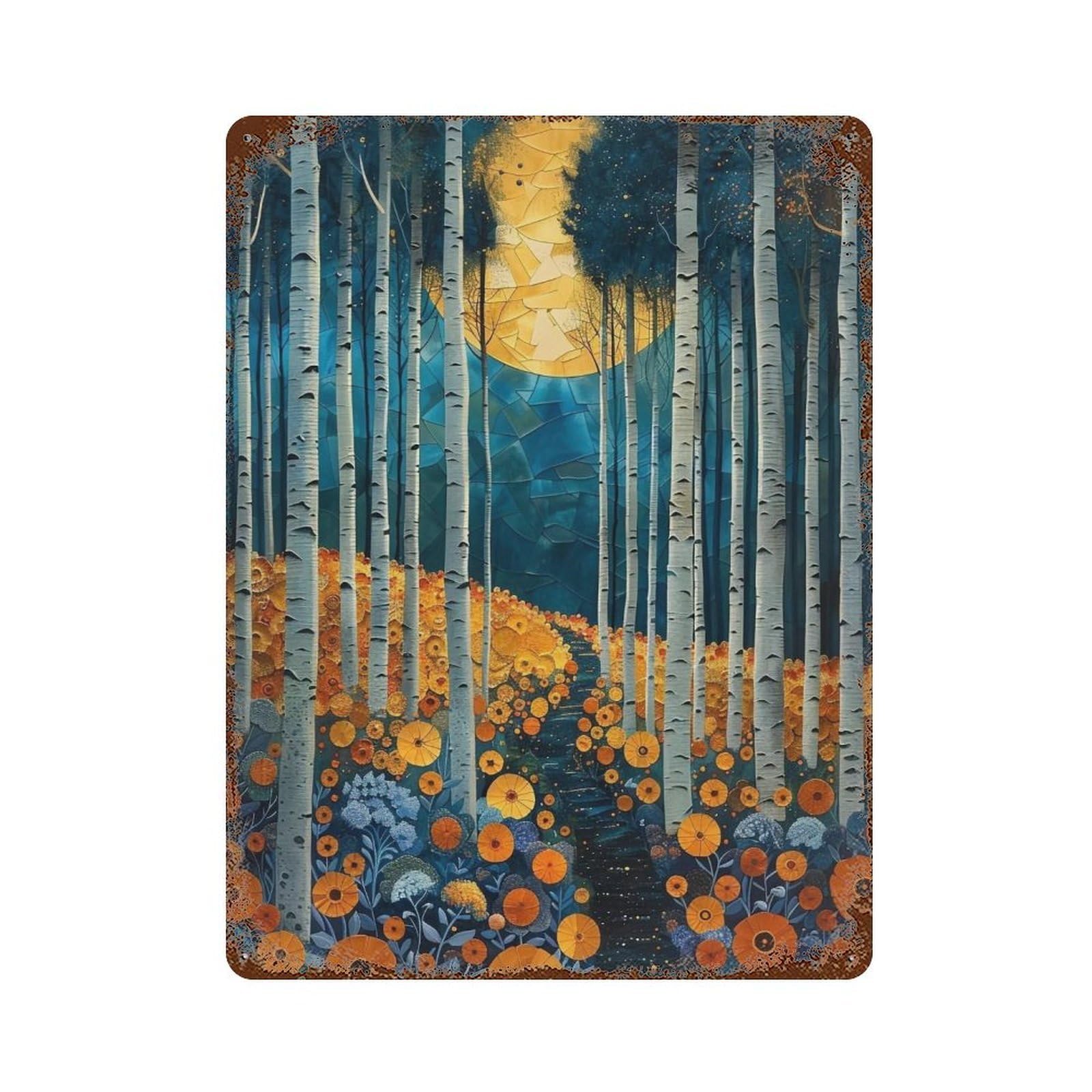 YHGERTKU Aureate Woodlands 03 Wall Art Retro Iron Vintage Metal Tin Sign Poster Modern Decor for Living Rooms Gift 40x30cm