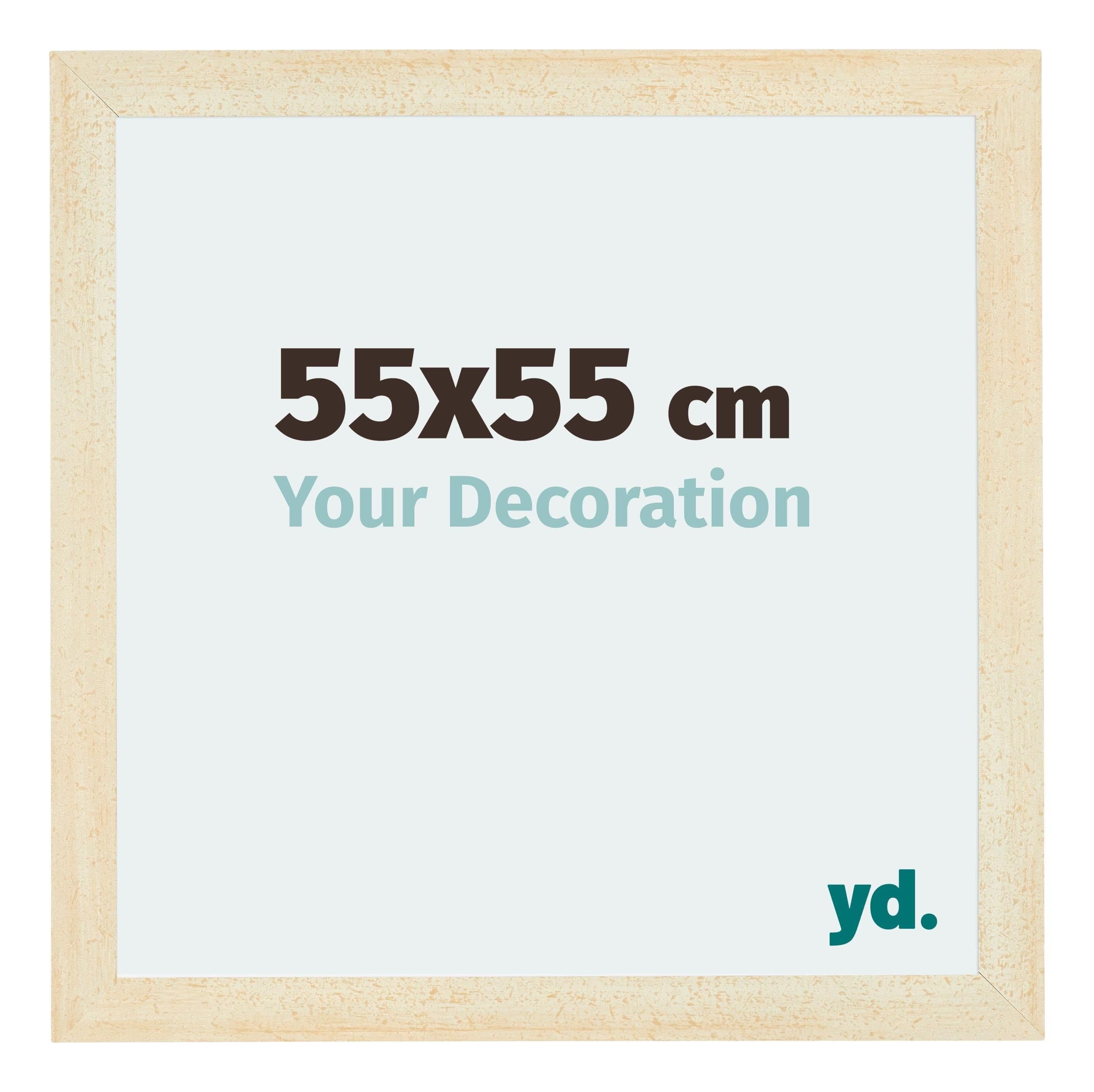 Your Decoration - Picture Frame 55x55 cm - Sand Swept - Decorative Wall Frame in MDF with Antireflection - Frame 55x55 - Mura — image 1
