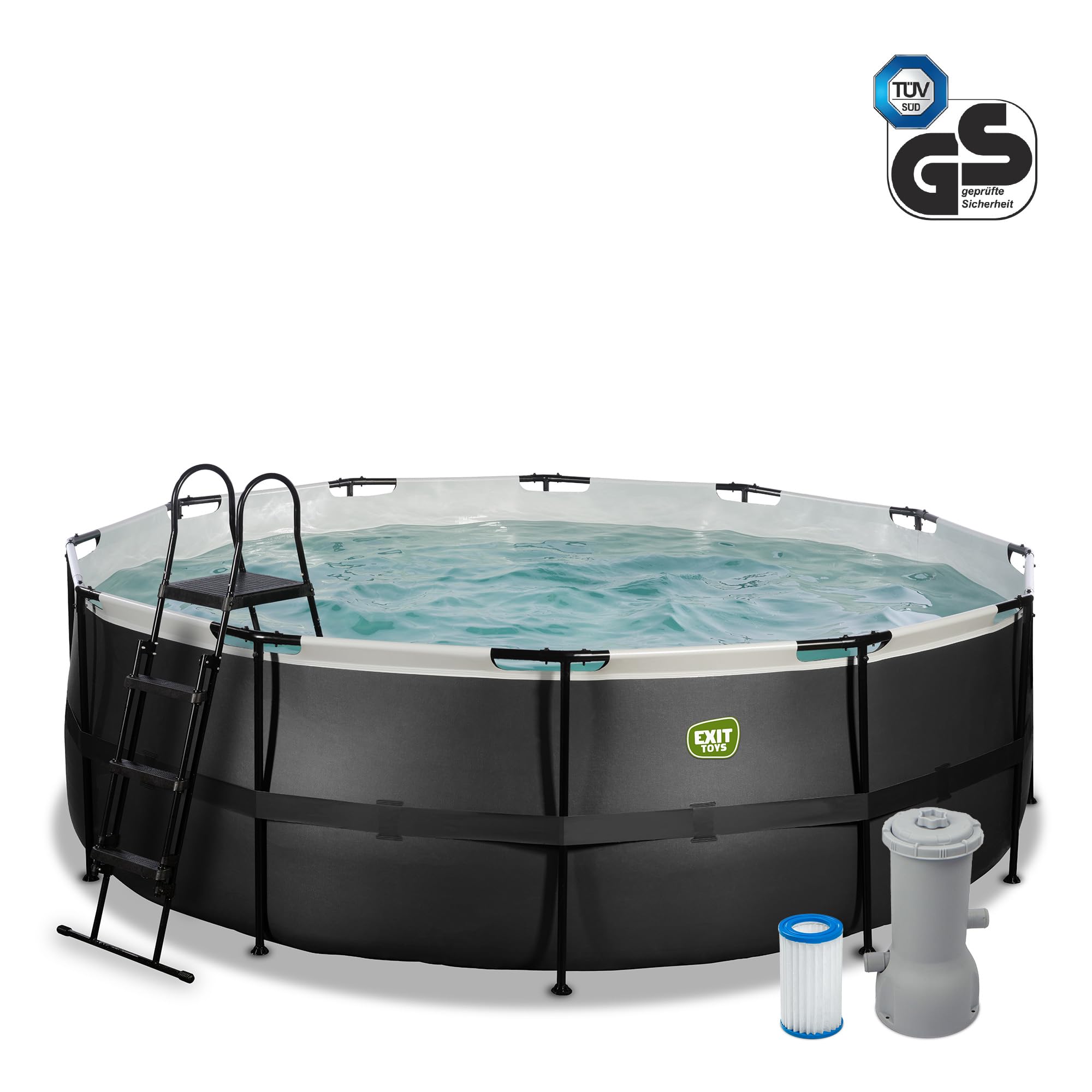 Piscina con Bomba de Filtro de Cuero Exit Toys 427 x 122 cm
