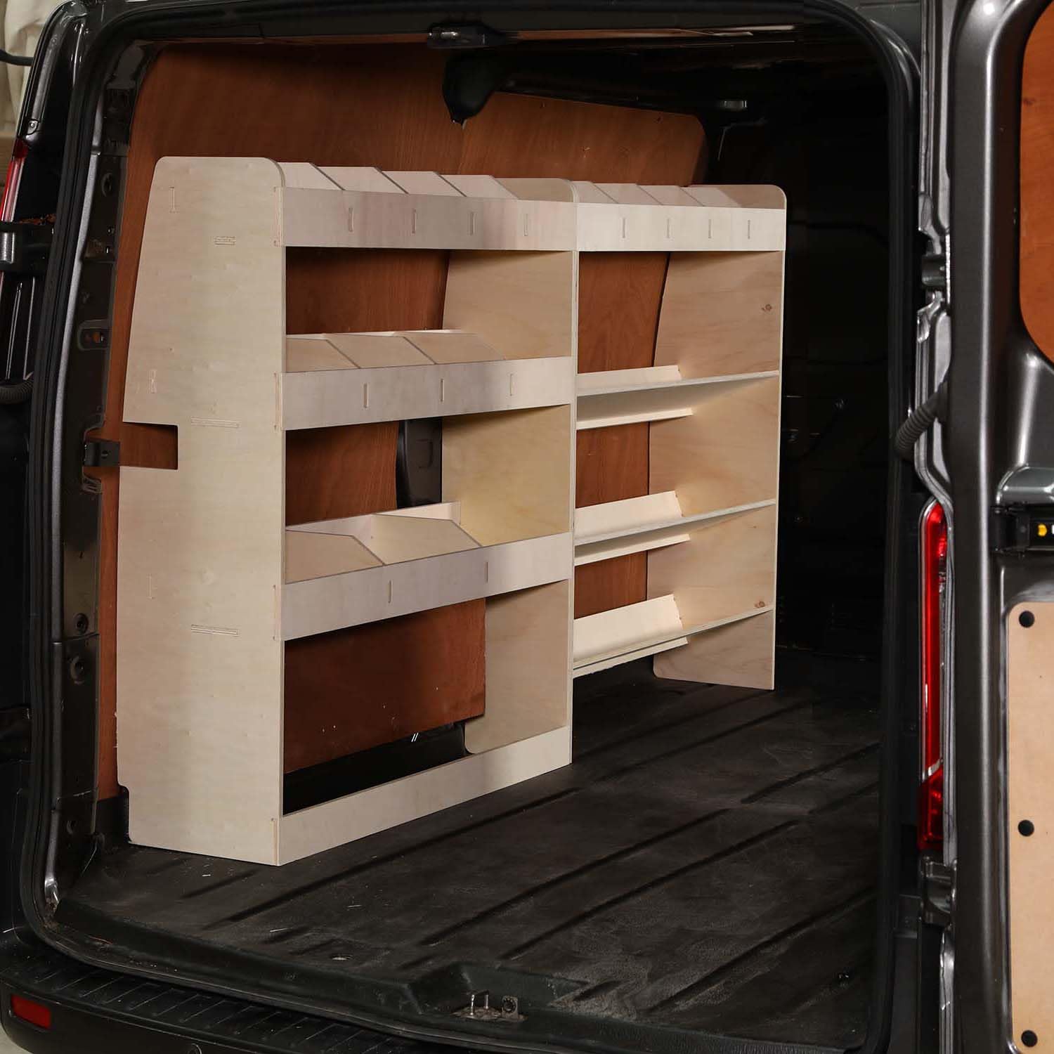 Vanify Estanterías para Furgonetas - Se Ajusta a Ford Transit Custom L1 2012+ Caja de Herramientas y estantería Trasera