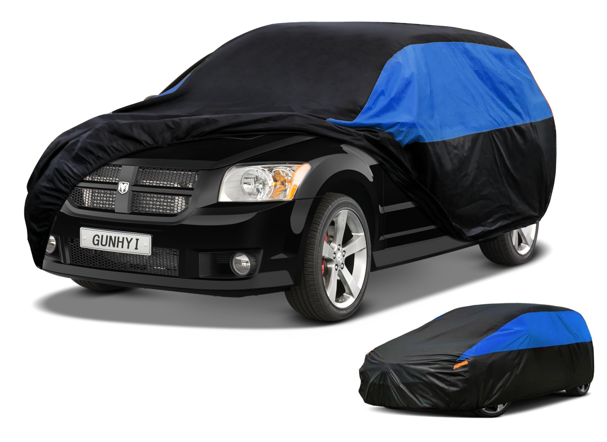 GUNHYI Dodge Car Cover Custom Fit Dodge Caliber Waterproof All Weather, Lightweight Full Car Cover Outdoor Sun UV Rain Dust Snow Wind Protection.