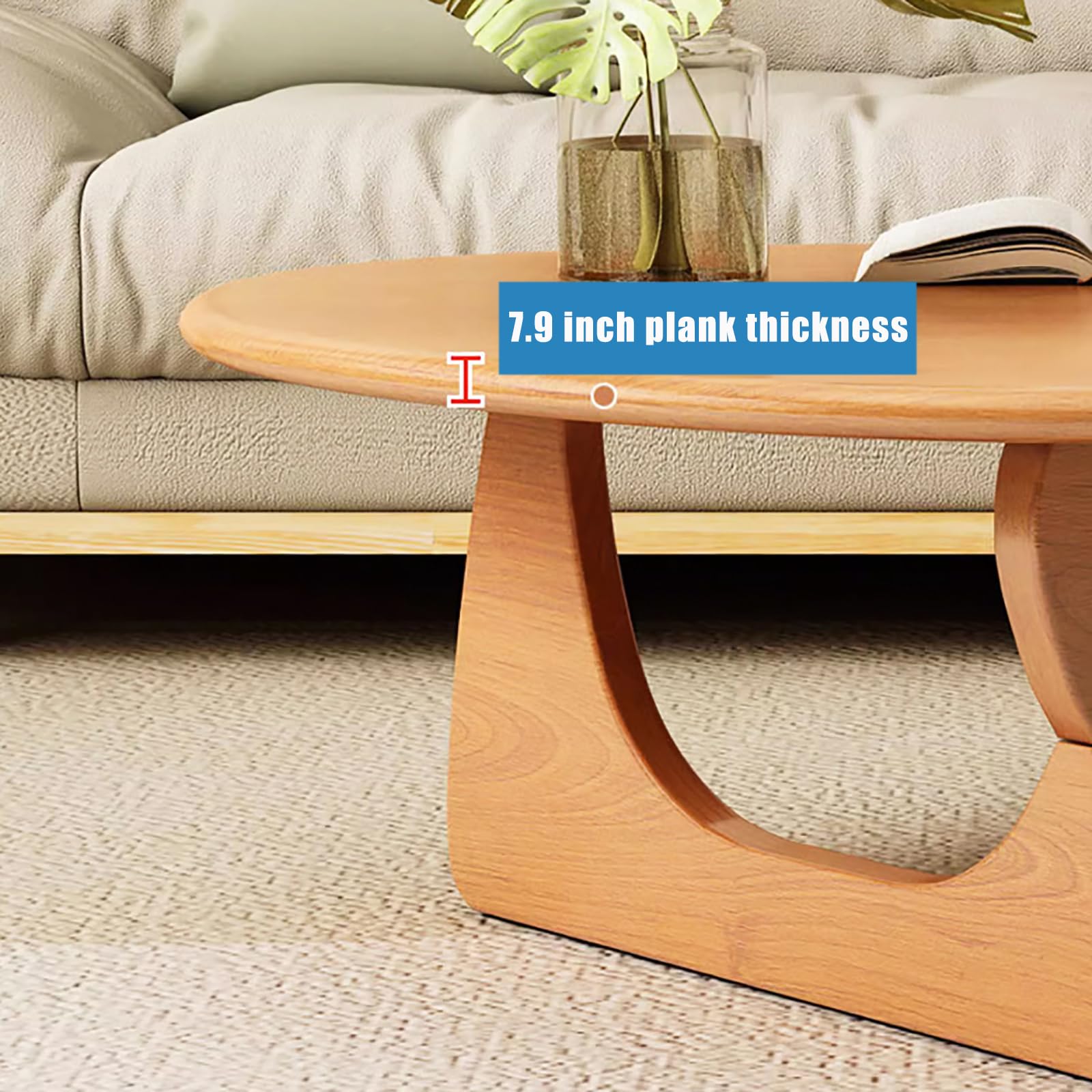 Amazon.com: Lebolna Mid-Century Modern Coffee Table,Solid Wood