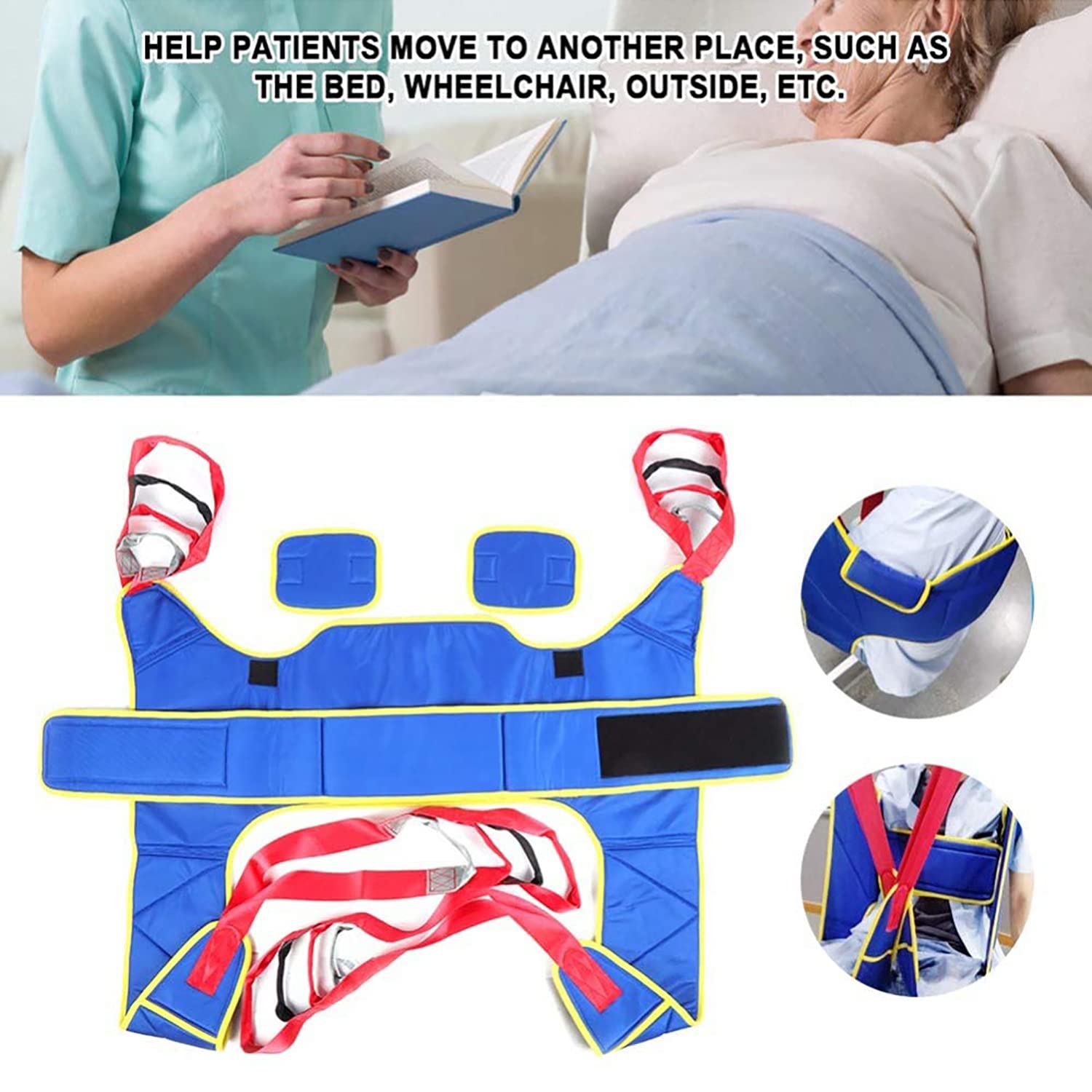 Winter Imbracatura di Sollevamento del Paziente Regolabile Imbracatura Standard per Sollevatore Disabili e Anziani Modello, Sollevare Sling sollevatori di pazienti, Medical Handicap Four Point Sling