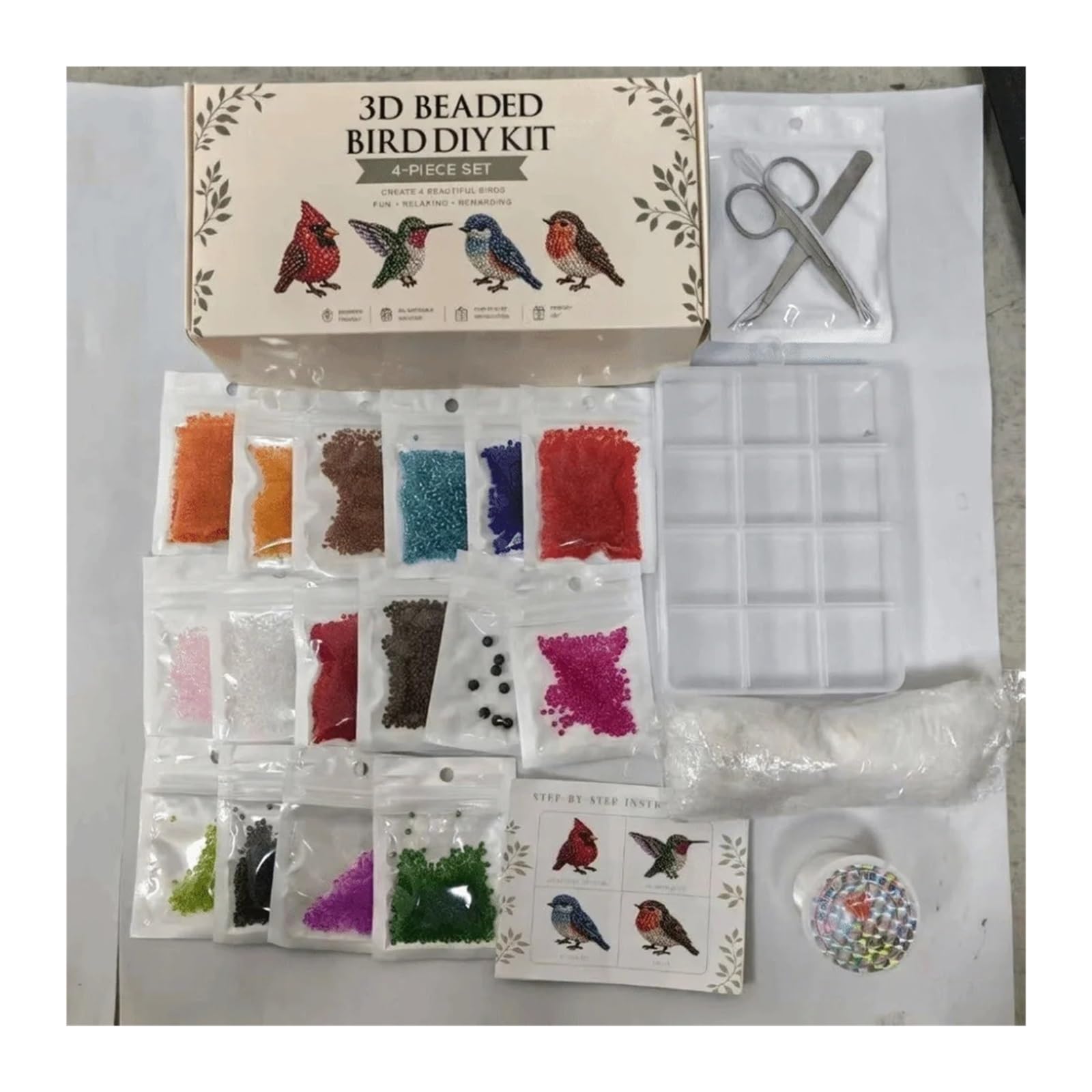 Senyoi DIY Beads kit Handmade DIY Animal Bead Embroidery Kit
