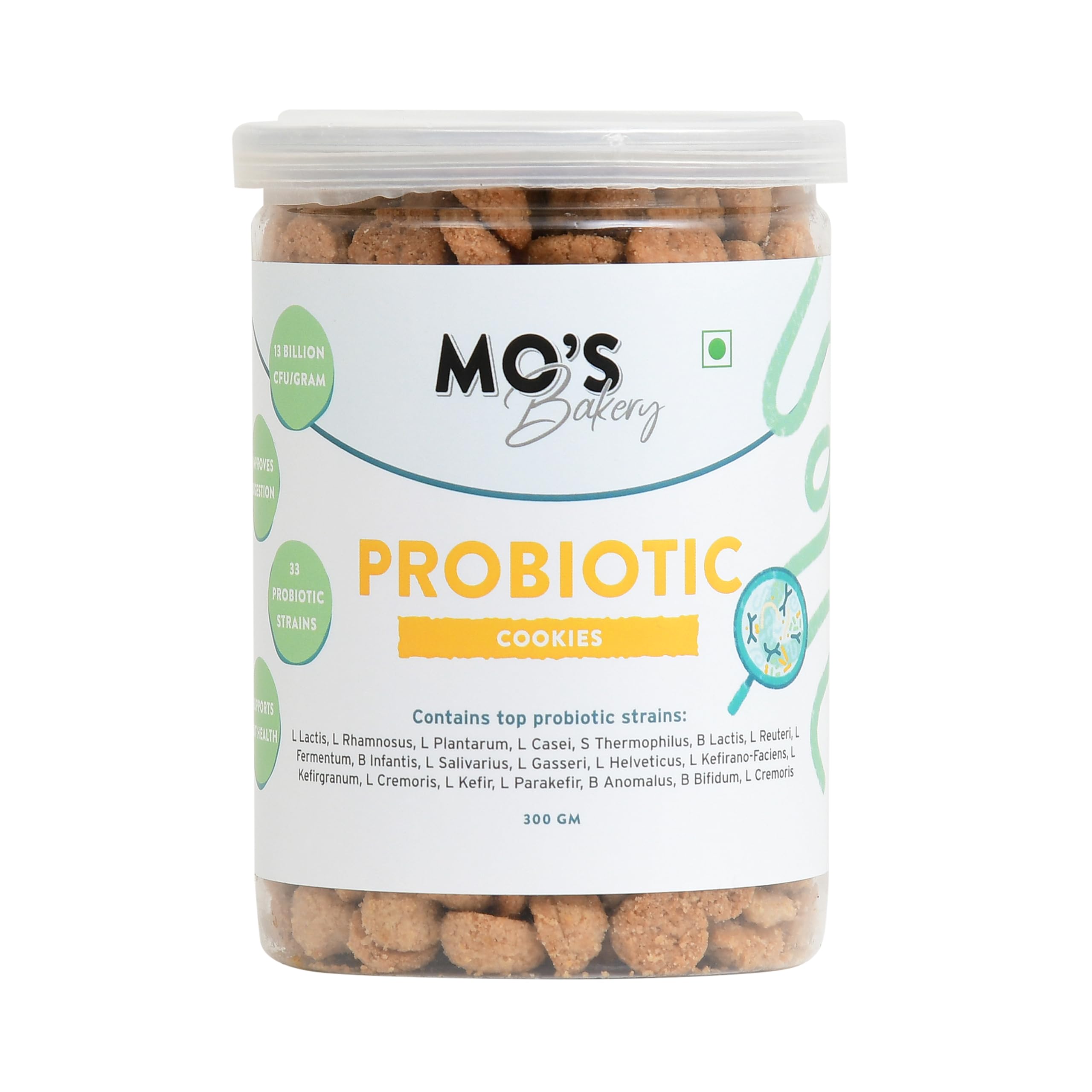 Mos Probiotic Cookies,300 G | Unflavoured Digestive Cookies | Probiotic Supplement With 13 Billion CFU | 33 Probiotic Strains | Improve Digestion & Gut Health | Acidity Relief (B0DCJBZJZ8) Amazon Price History, Amazon Price Tracker