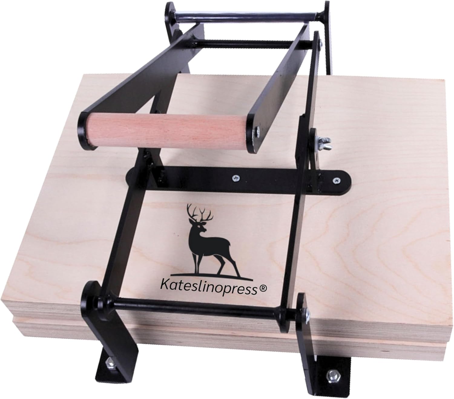 Hand lino Press Machine, Linocut Linoleum Etching Relief Block Printing, Hand Lever Press, Black A4