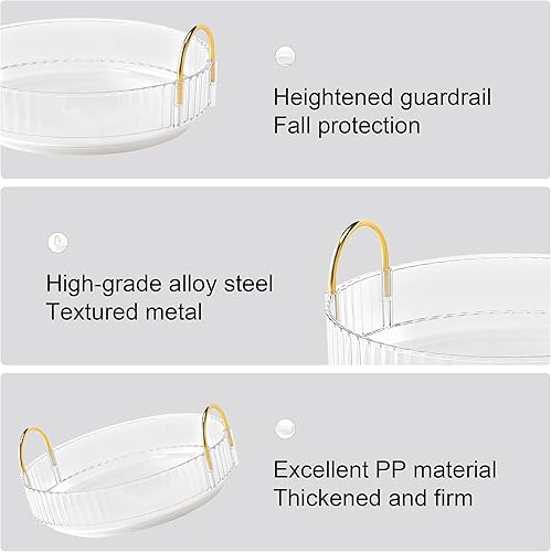 Miniatura 7 de YCIA&amp;DONE Organizador de maquillaje giratorio 360 y almacenamiento para encimera de tocador, 1 nivel, organizador de perfumes cosméticos de alta