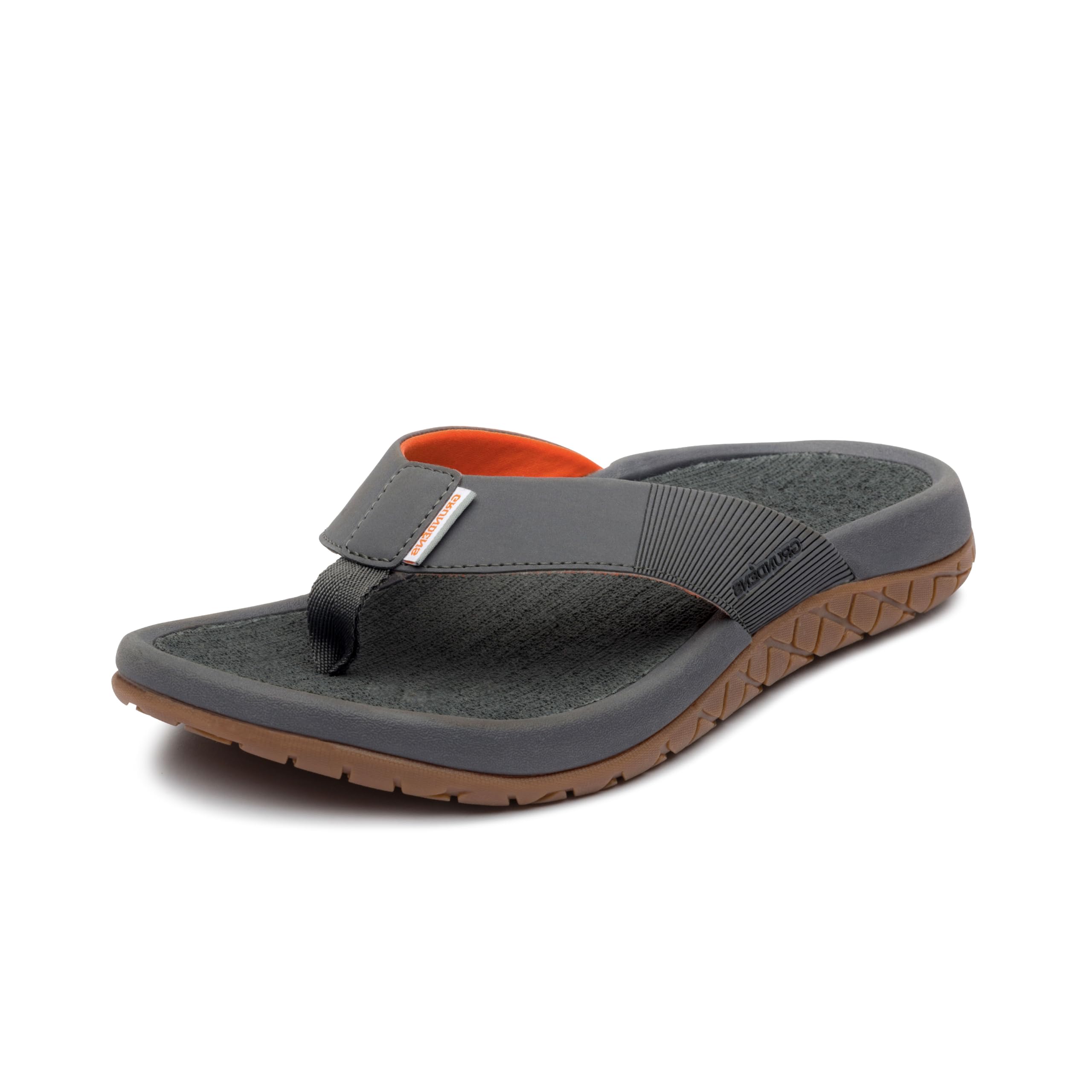 Grundens Men's FishFinder Sandals | Quick-Drying, Comfortable, and Versatile Mens Flip Flops with Enhanced Traction & Full Arch Support for Fishing