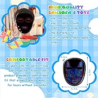 Vista 18 de Ompusos LED Mask with Gesture Sensing, Light-Up Transforming Face Cover for Halloween, Christmas, Cosplay & Birthday Parties