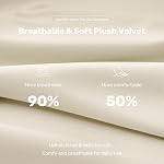 Bestglory Petal Chaise Vanity avec roues, chaise de maquillage pivotante réglable en hauteur avec oreiller assorti, 3.15" Coussin épais, chaise de bureau sans bras pour la vanité, Chambre à coucher, Dorm Room & Ministère de l'Intérieur, Blanc