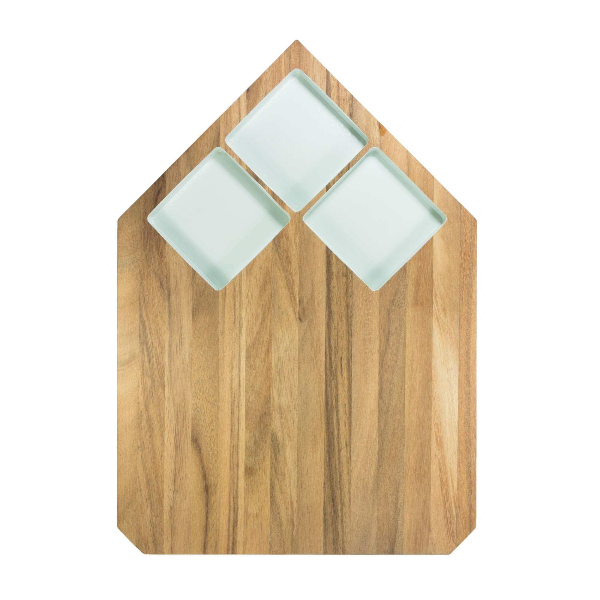 Tak Design Cutting Board, Wood, Pastel Mint, 40mm X28mm X25