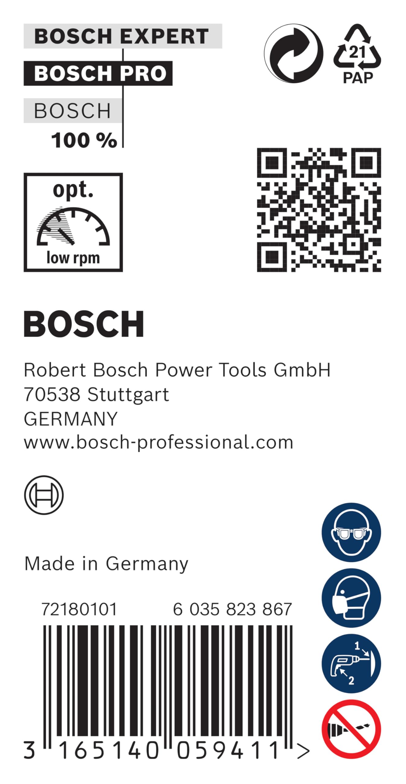 Bosch 2 608 596 335 - Brocas para encofrados e instalaciones (8 x 400 mm)