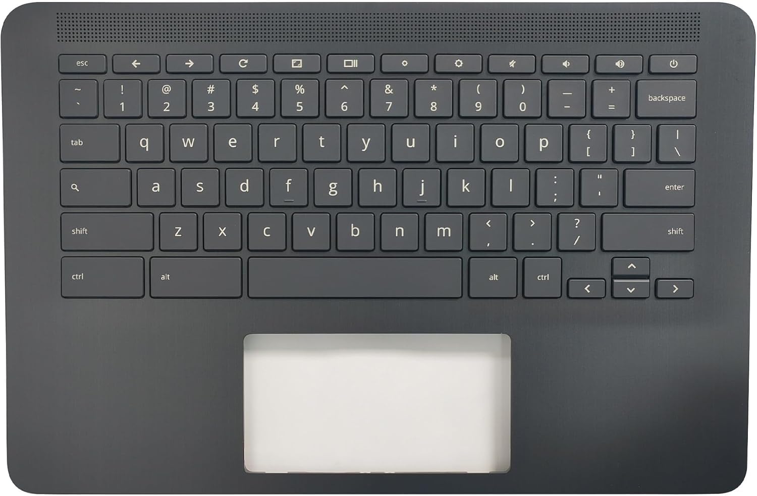 Replacement Upper Case Palmrest for HP Chromebook 14 G6 Series Laptop with Backlit Keyboard Assembly Top Cover L90460-001 Gray