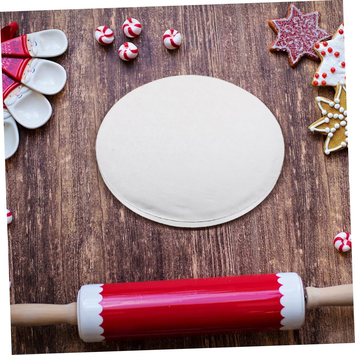 SOLUSTRE 4pcs Cake Transfer Board Cake Base Cardboards Circle Cake Pan Cake Boards Cake Moving Board Cake Decorating Board Turntable Cake Plate Non Stick Cake Stand Aluminum Foil