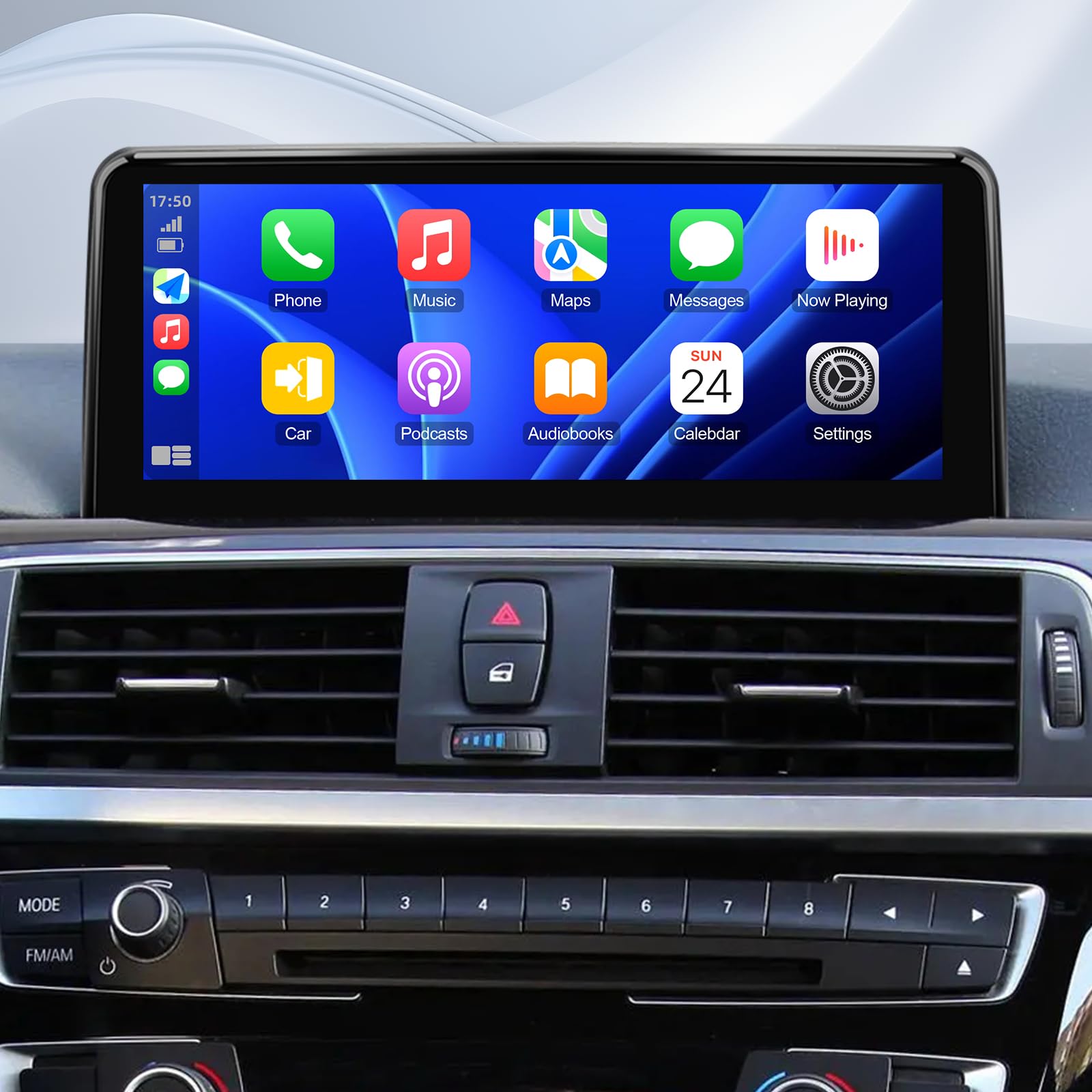 10.25-inch Linux Touchscreen Wireless CarPlay & Android Auto Multimedia Car Radio Receiver for BMW 3/4 Series NBT System, F30/F31/F32/F33/F34/F35/F36 (2013-2016) Upgrade Original Stereo Radio System