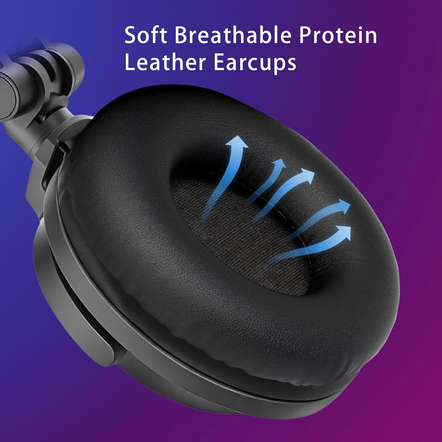 Olyre Kitty Cat Ear Wired Headphones for Kids Teens Adults - Rechargeable LED Light On-Ear Headphones with 3.5mm Jack,Foldable & Lightweight, Compatible with Android, Tablet, PC (Black & Purple)(Black&Purple)