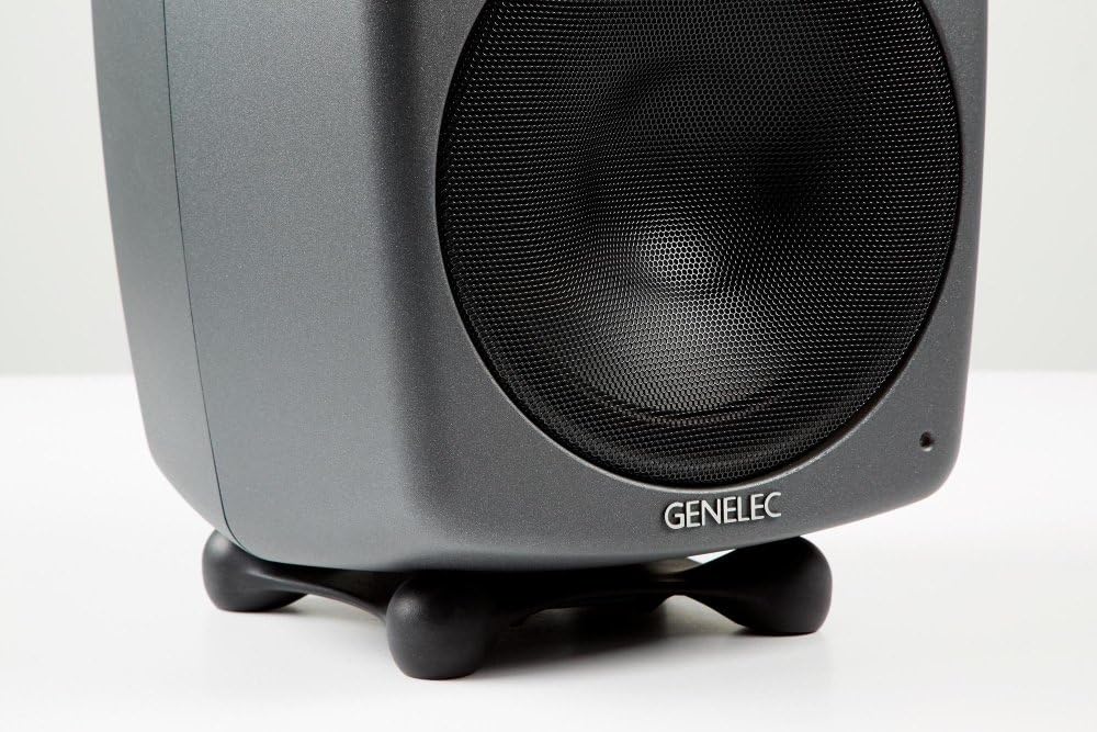 Close-up of the Genelec 8050B's Iso-Pod stand
