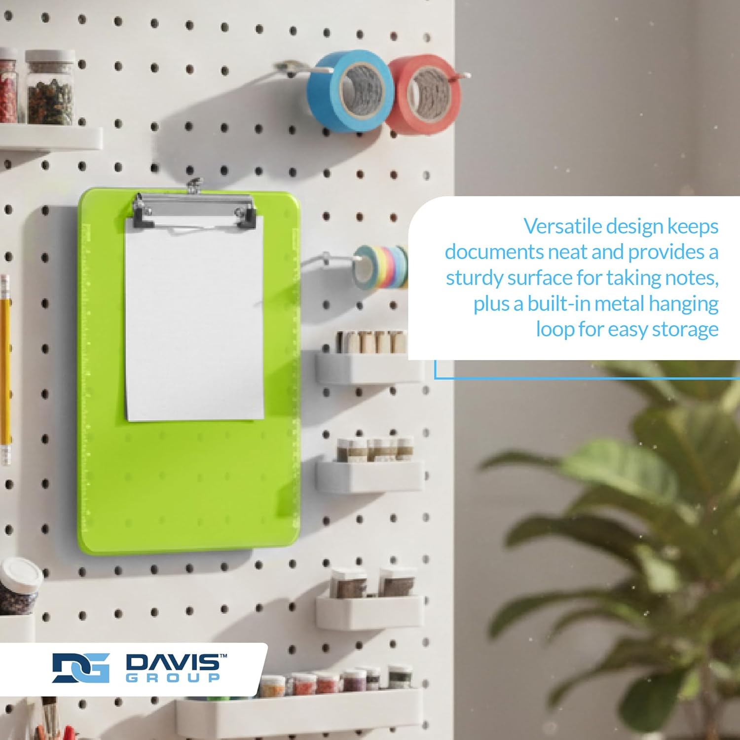 Pack of 6 Plastic Clipboards with Flat Clip, Durable Writing Boards for Work, Class, and Nursing Use, 12.5" x 9", Assorted Colours