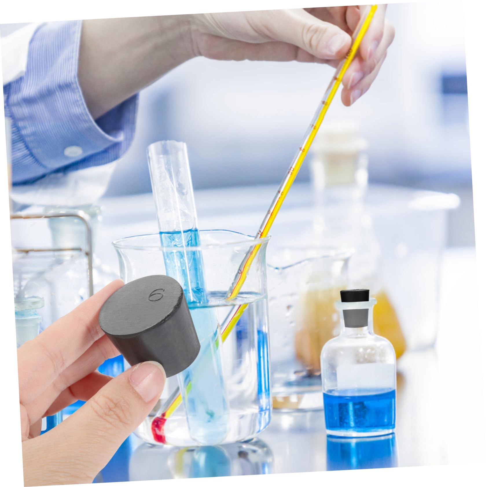 Cabilock 5 Set Tappo Di Gomma Per Spina Da Laboratorio Plug Del Tappo Tappi Di Arresto Tappi Di Gomma Per Attrezzature Da Laboratorio Sigillo Di Sicurezza Gomma Da Cancellare 27 Pezzi*5