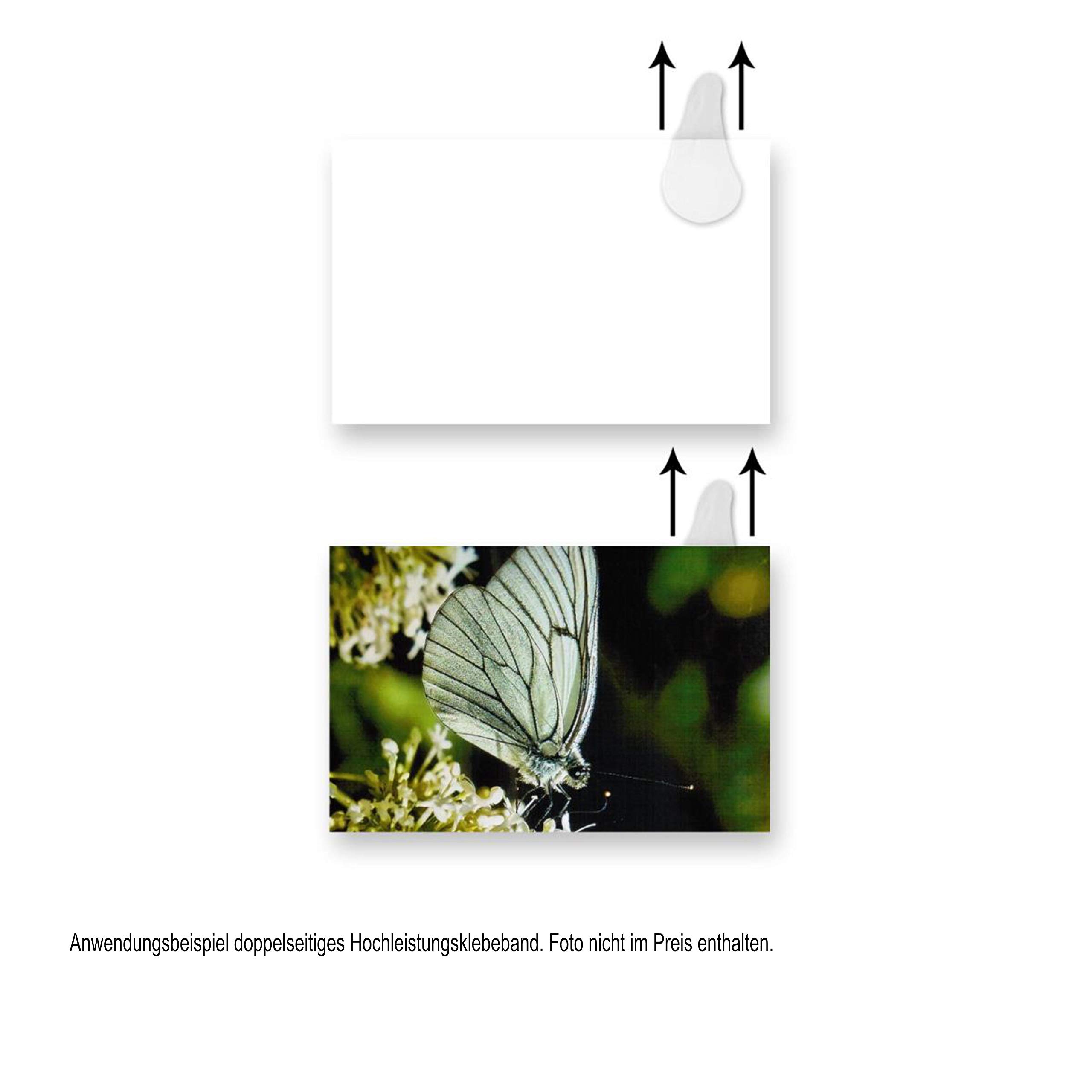 MASHPAPER Doppelseitiges Klebeband 50 mm x 33 m Dicke: 1,0 mm transparent, stark klebend