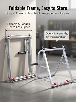 Folding Single Spool Cable Rack, Hose Reels, cable caddy, garden hose reel